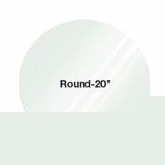 Eastern Tabletop, Circle Shelf, Glass, 20" dia.