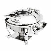 Eastern Tabletop, Freedom Stand Round Induction Chafer, 4 qt, Crown, w/Hinged Lid, 18/10 S/S