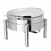 Eastern Tabletop, Round Induction Chafer, 6 qt, Jazz, w/Hinged Lid, S/S