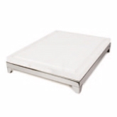Eastern Tabletop, Carving Board, Polyethylene, S/S Base, White, 18" x 24"