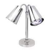 Eastern Tabletop, Lamp Warmer, Double, 250W Bulb, Round Shade