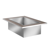 Eastern Tabletop, Hub Buffet Drop-In Ice Bin Tile, 84 lb Capacity, S/S