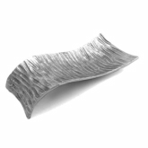 Elite Global, Rectangular Wave Dish, Savanna, Cast Aluminum, 11 5/8" x 5 1/2"