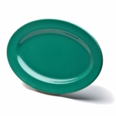 Elite Global, Platter, Oval, Rio, Autumn Green, Rimmed, Melamine, 14 1/2" x 10 1/2"