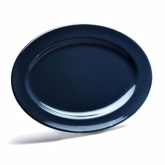 Elite Global, Platter, Oval, Urban Naturals, Lapis, Rimmed, Melamine, 14 1/2" x 10 1/2"