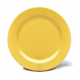 Elite Global, Plate, Oval, Rio, Yellow, Wide Rim, Melamine, 10 3/4"