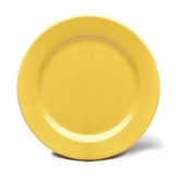 Elite Global, Plate, Oval, Rio, Yellow, Wide Rim, Melamine, 10 3/4"