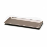 Elite Global, Platter, Squared, Mushroom, Melamine, 12" x 5 1/2" x 3/4"