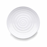 Elite Global, Coupe Plate, Galaxy, White, Swirl, Melamine, 12" x 1 1/4"