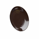 Elite Global, Coupe Plate, Pebble Creek, Aubergine, Melamine, 8 1/4" x 1"