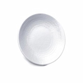 Elite Global, Coupe Plate, Pebble Creek, White, Melamine, 8 1/4" x 1"