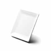 Elite Global, Coupe Plate, Squared, White, Melamine, 9" x 1"