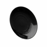 Elite Global, Coupe Plate, Pebble Creek, Black, Melamine, 9" x 1"