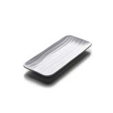 Elite Global, Tray, Zen, Rectangular, White, Wave Design, Melamine, 11" x 4 5/8"