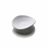 Elite Global, Coupe Plate, Zen, White, Melamine, 4 1/4" x 3 7/8" x 1"