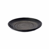 Elite Global, Plate, Zen, Black, Coupe, Melamine, 6 1/4" dia.