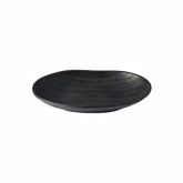 Elite Global, Coupe Plate, Zen, Black, Melamine, Oval, 7 1/4" x 4 1/2" x 1 1/8"