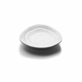 Elite Global, Coupe Plate, Zen, White, Melamine, Triangular, 4 5/8" x 7/8"