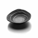 Elite Global, Coupe Plate, Zen, Black, Melamine, Triangular, 5 1/8" x 1 1/2"