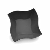 Elite Global, Square Bowl, Wave, Melamine, Black, 5.50 qt