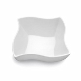 Elite Global, Square Bowl, Wave, Melamine, White, 5.50 qt