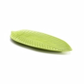 Elite Global, Leaf Platter, The Naturals, Design Green, Melamine, 10 1/4" x 5" x 1"