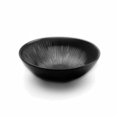 Elite Global, Bowl, Sunburst, Black, Melamine, Textured, 2 1/2 qt