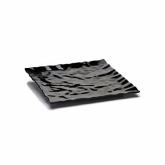 Elite Global, Tray, Crinkled Paper, Square, Black, Melamine, 12" x 12"