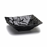 Elite Global, Bowl, Crinkled Paper, Black, Melamine, 3 qt