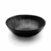 Elite Global, Bowl, Sunburst, Black, Melamine, Textured, 5 1/4 qt