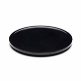 Elite Global, Round Plate w/Rim, Classic Platter, Black, Melamine, 14 1/2" x 1/4"