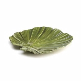 Elite Global, Palm Leaf Platter, The Naturals, Green Design, Melamine, 14" x 13 1/2" x 1 3/4"