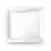 Elite Global, Platter, Pura Vita, White, Wave Design, 14" x 1 1/8"