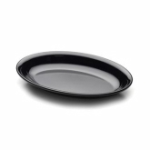 Elite Global, Platter, Classic Oval Platters, Black, Melamine, 15" x 10" x 2"