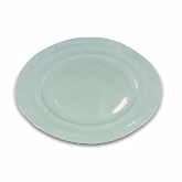 Elite Global, Oval Serving Dish, 16 1/2" x 12" x 1 1/2", Mint Green, Della Terra, Melamine