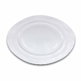Elite Global, Oval Serving Dish, 16 1/2" x 12" x 1 1/2", White, Della Terra, Melamine