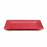 Elite Global, Platter, Symmetry, Cranberry, Melamine, 16" x 8" x 1 5/8"