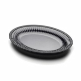 Elite Global, Platter, Foundations, Black, Melamine, Beaded Edge, 17" x 13" x 1 3/4"