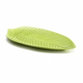 Elite Global, Leaf Platter, The Naturals, Design Green, Melamine, 17 3/4" x 9 1/2" x 1"