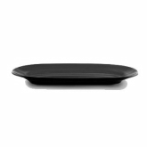 Elite Global, Platter, Classic Oval Platters, Black, Melamine, Long, 16 1/2" x 7 1/2" x 1 1/2"