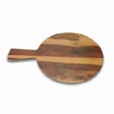 Elite Global, Serving Board, Fo Bwa, Melamine w/Faux Hickory, 9" dia.