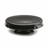 Elite Global, Cake Stand, Ona Pedestal, Ruffled Edge, Black, Melamine, 13" dia. x 4" H