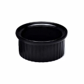 Elite Global, Ramekin, Black, Melamine, Ribbed, 2 oz