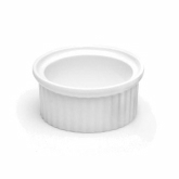 Elite Global, Ramekin, White, Melamine, Ribbed, 2 oz