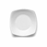 Elite Global, Coupe Entree Plate, Viva, White w/Black Trim, Melamine, 9 oz