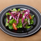 Emi Yoshi, Salad Plate, Glimmerware, Black/Silver, Polystyrene, 7"