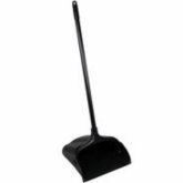 Rubbermaid Lobby Pro Upright Dust Pan, 12 3/4" L x 11 1/4" W x 5" H, Durable Rear Wheels, 4 Pk, Black