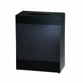 Rubbermaid, Silhouette Indoor Receptacle, Large Rectangular, 22 1/2 gallon Capacity, Black