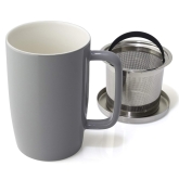 Forlife, 18 oz Brew-in-Mug w/ Infuser & Lid, Gray