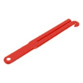FMP, Pouchmate Emptying Tool, w/Knife, Plastic, Red